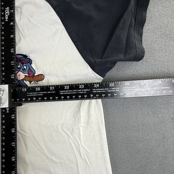 Vtg Disney Store Embroidered Baseball Jersey Men's L Eeyore Bee Stompers Thrash - Picture 7 of 11